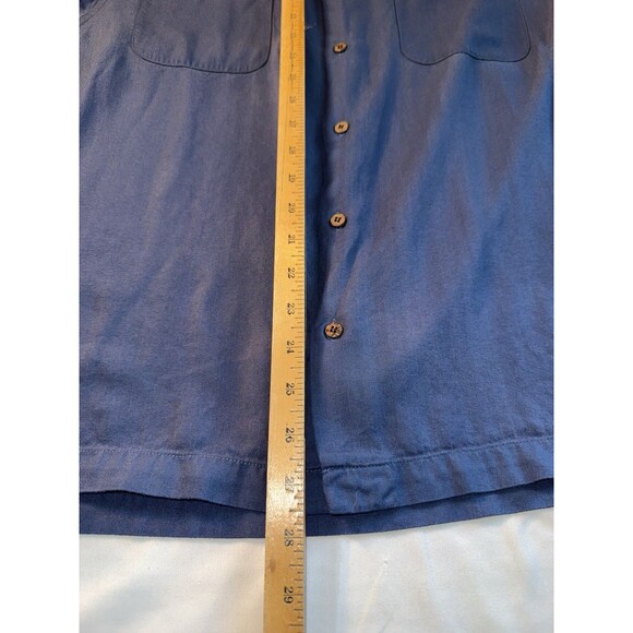 La Cabana Men’s Hawaiian Shirt, Blue, Size Medium, RN104521 - Picture 6 of 7